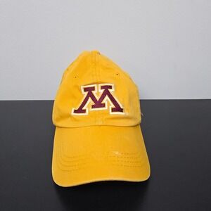 Minnesota Gophers‎ Hat Cap Mens Strap Back Yellow M Logo NCAA College Football